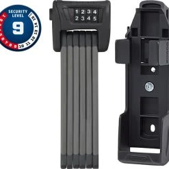 ABUS Bordo Combo 6100/90 New Black Mit SH-Halter