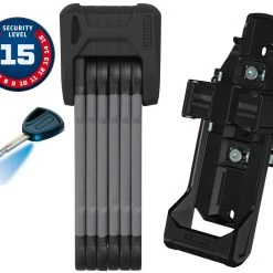 ABUS Bordo Granit X-Plus 6505/85 Black Plus-Serie Mit SH-Halter