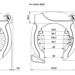 Alternative view of ABUS Tectic-Pro 4960-NR