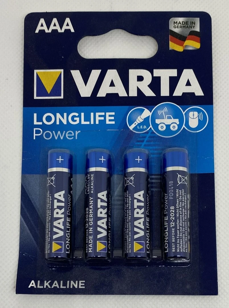 Varta Micro High Energy (LR03, AAA, AM4) Stückpreis ! 1 Packung = 4 Stück 3 Varta Micro High Energy (LR03, AAA, AM4) Stückpreis ! 1 Packung = 4 Stück