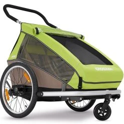 Croozer Kid For 2 Ab 2016 Mit Buggy- Und Joggerset Zweisitzer Meadow Green *** -Zemo Geschäft Buggy