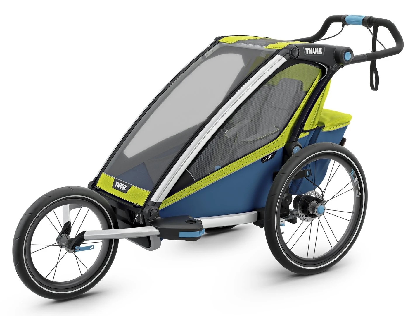 Thule Chariot Thule-Chariot Sport1, Chartreuse / Mykonos 4 Thule Chariot Thule-Chariot Sport1, Chartreuse / Mykonos – Bild 2