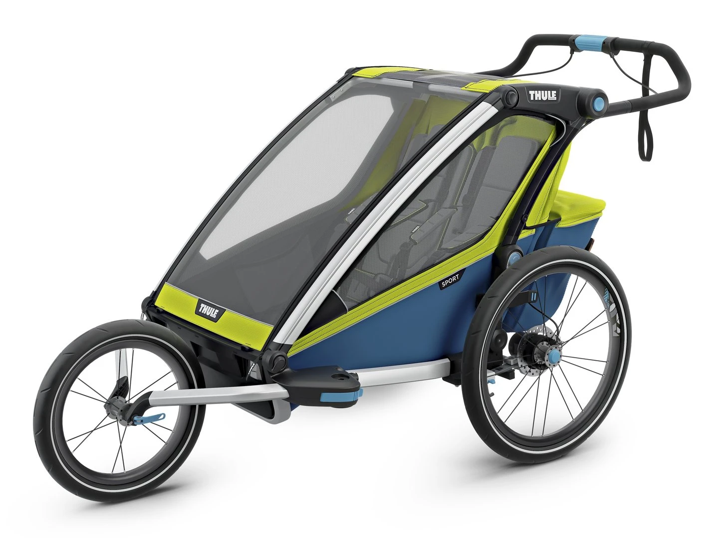 Thule Chariot Thule-Chariot Sport2, Chartreuse / Mykonos 4 Thule Chariot Thule-Chariot Sport2, Chartreuse / Mykonos – Bild 2