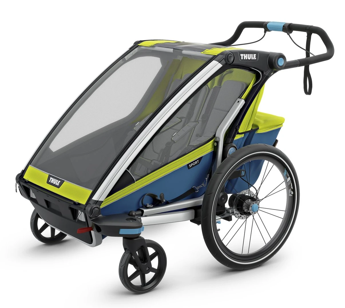 Thule Chariot Thule-Chariot Sport2, Chartreuse / Mykonos 5 Thule Chariot Thule-Chariot Sport2, Chartreuse / Mykonos – Bild 3