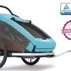 Croozer Kid Plus For 2 Ab 2016 Mit Licht Gefedert Mit Buggy-, Walker- Und Fahrrad-Opt. Sky-blue ***