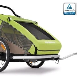 Croozer Kid For 2 Ab 2016 Mit Buggy- Und Joggerset Zweisitzer Meadow Green ***