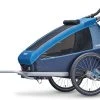 Croozer Kid Plus For 1 Ab 2018 Gefedert Mit Licht, Fahrrad-, Buggy- Und Jogging-Option Ocean-blue