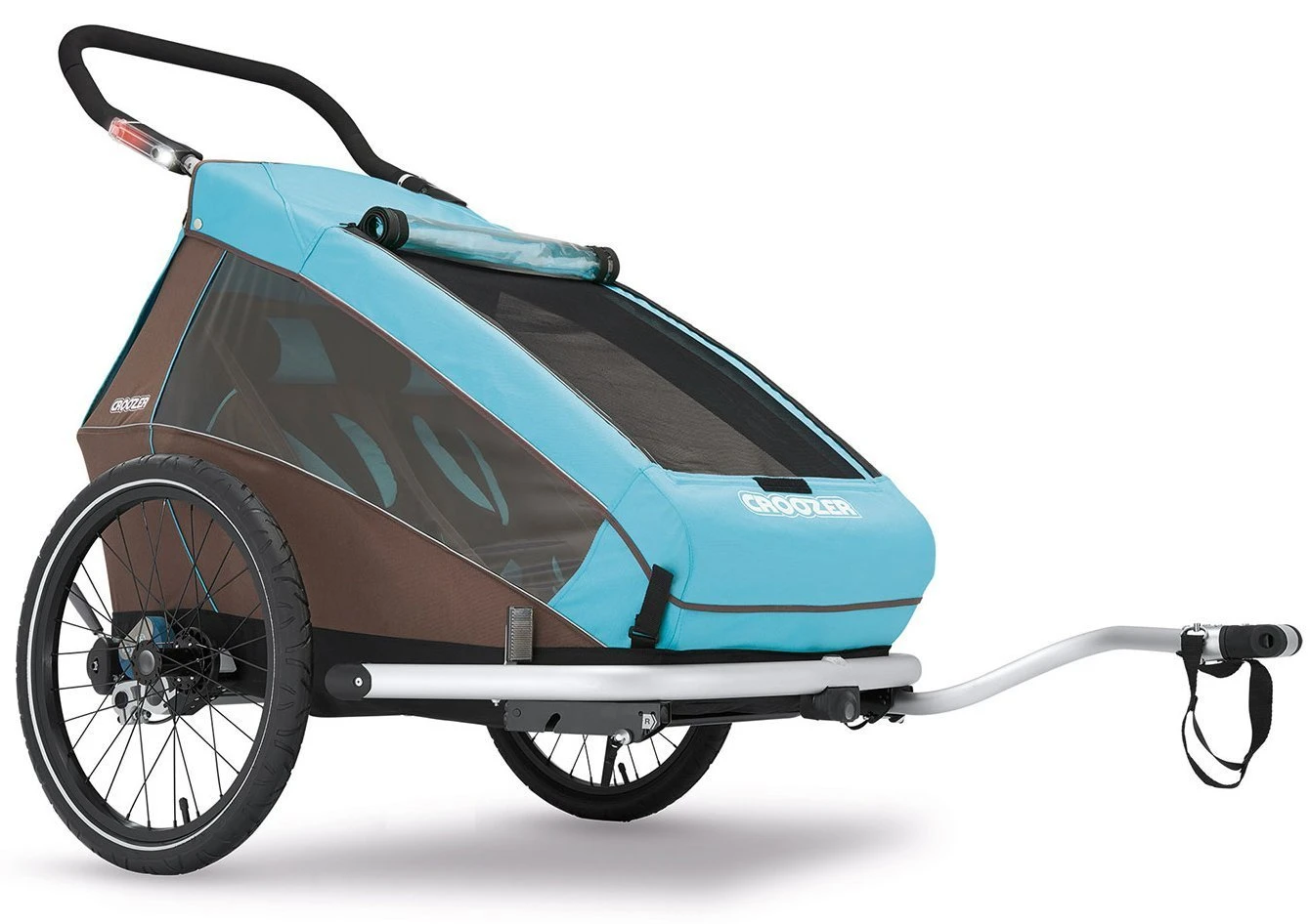 Croozer Kid Plus For 2 Ab 2016 Mit Licht Gefedert Mit Buggy-, Walker- Und Fahrrad-Opt. Sky-blue *** â Bild 2
