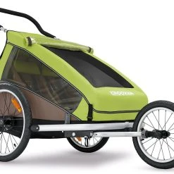 Croozer Kid For 2 Ab 2016 Mit Buggy- Und Joggerset Zweisitzer Meadow Green *** -Zemo Geschäft Jogger