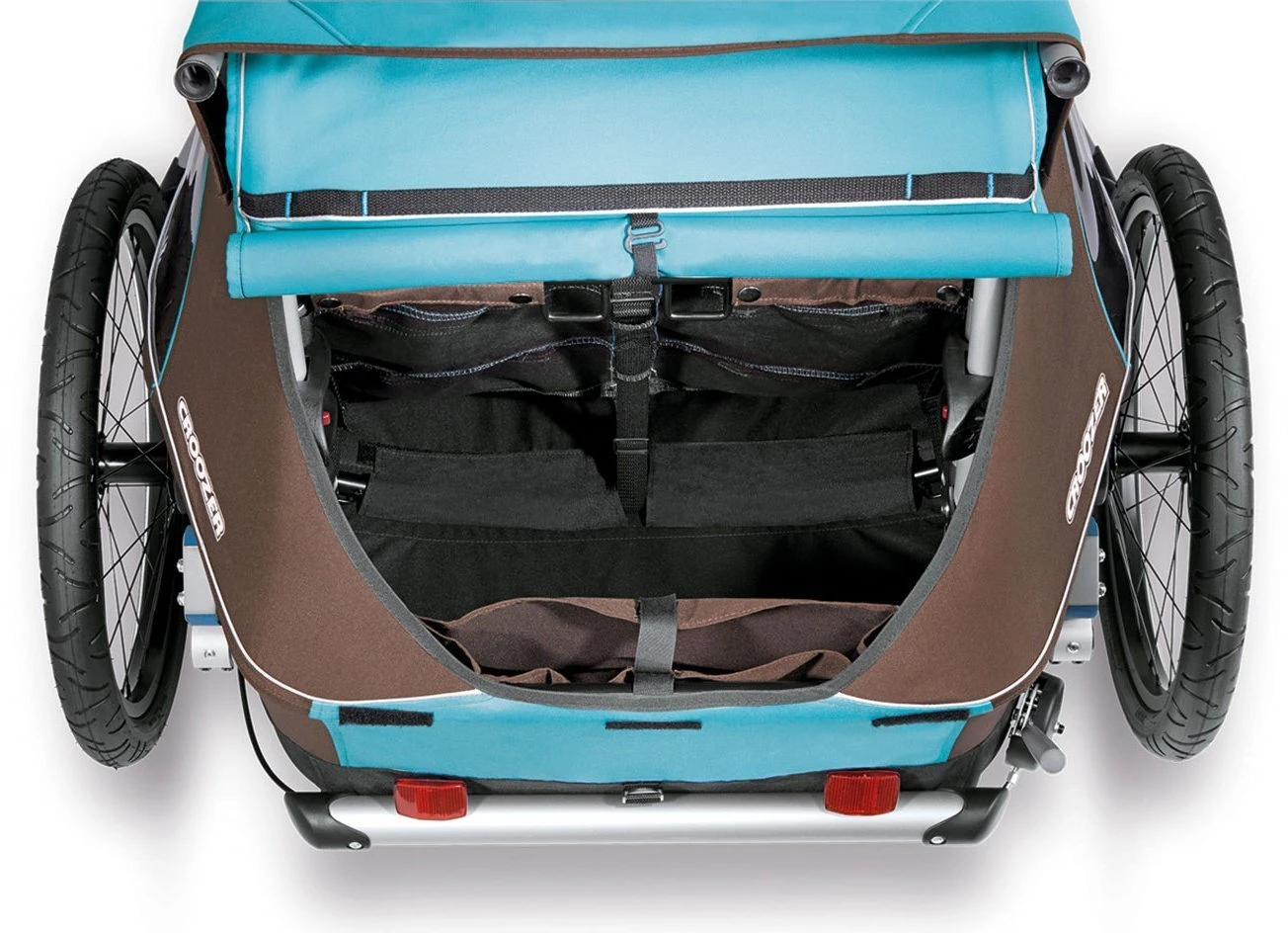 Croozer Kid Plus For 2 Ab 2016 Mit Licht Gefedert Mit Buggy-, Walker- Und Fahrrad-Opt. Sky-blue *** â Bild 6