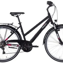 Pegasus Avanti 2022 18-Gang -Zemo Geschäft Pegasus Avanti 2022 26 Zoll 18 Gang Damen Trapez black matt white pink 636 52638 52644