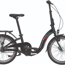 Pegasus Easystep 7 Alu Faltrad 7-Gang Nabenschaltung 20 Zoll Schwarz-rot