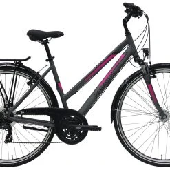 Pegasus Piazza 2018 21-Gang -Zemo Geschäft Pegasus Piazza 2018 21 Gang Damen Trapez grau matt neon pink 586 00445