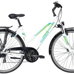 Pegasus Piazza 2018 21-Gang -Zemo Geschäft Pegasus Piazza 2018 21 Gang Damen Trapez weiss gruen 586 00545