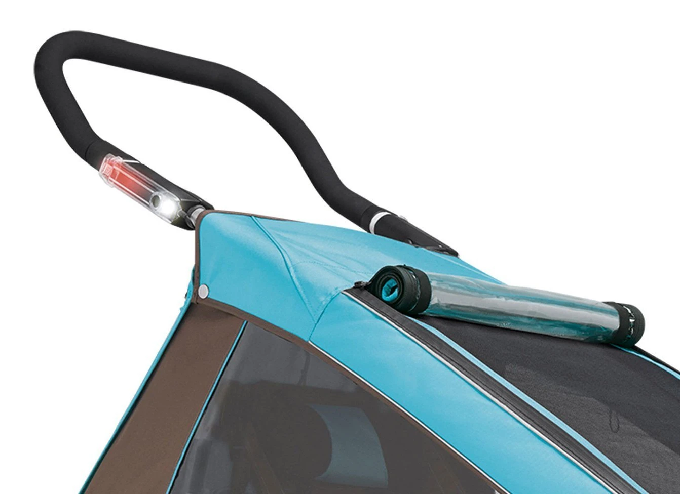 Croozer Kid Plus For 2 Ab 2016 Mit Licht Gefedert Mit Buggy-, Walker- Und Fahrrad-Opt. Sky-blue *** â Bild 8