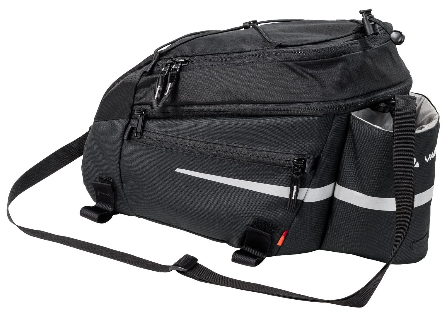 Vaude SilkRoad-L SnapIt-Gepäcktragertasche Schwarz 3 Vaude SilkRoad-L SnapIt-Gepäcktragertasche Schwarz