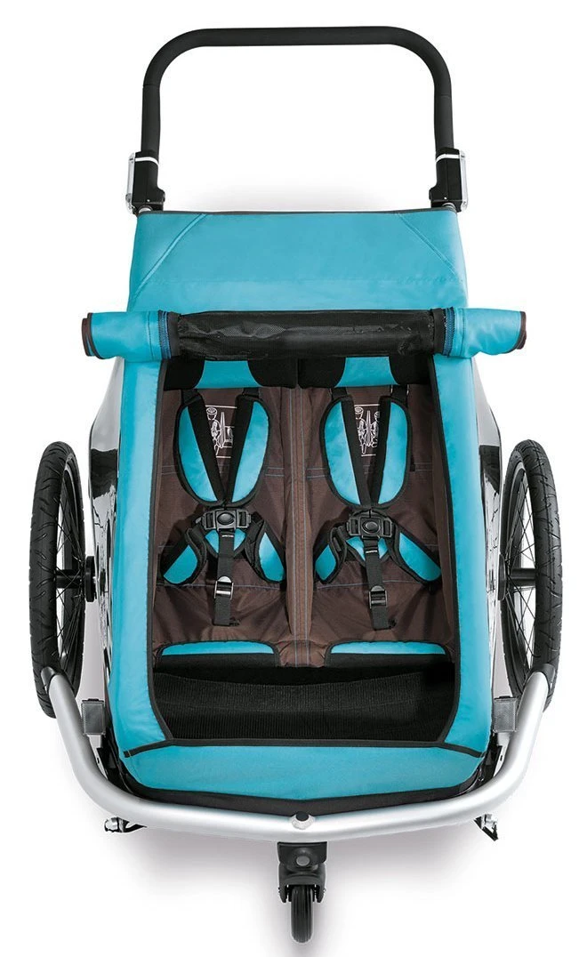 Croozer Kid Plus For 2 Ab 2016 Mit Licht Gefedert Mit Buggy-, Walker- Und Fahrrad-Opt. Sky-blue *** â Bild 5